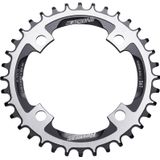 Placa pedalier Reverse Chainring 104mm 36T Narrow-Wide Negru-Argintiu