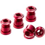 Suruburi angrenaj Reverse Chainring Bolt Set 4buc Rosu