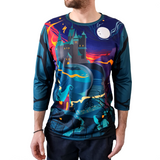 Tricou Ciclism Tehnic Specialized Men's All Mountain 3/4, Fairy Transilvania