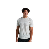 Tricou Ciclism Casual Specialized Men's Wordmark, Dove Grey