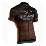 Tricou Ciclism Tehnic Northwave Caffealvolo, maro
