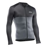 Bluza Ciclism Northwave Blade, gri-negru