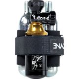 Pompa CO2 Lezyne Tubeless Blaster Negru Auriu cu 2 Cartuse CO2