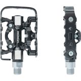 Pedale Mixte Voxom PE18 Negru Bilateral Platforma SPD Ax CrMo Corp Aluminiu