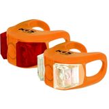 Lumini Bicicleta Set Kellys Twins, 2 leduri, portocaliu