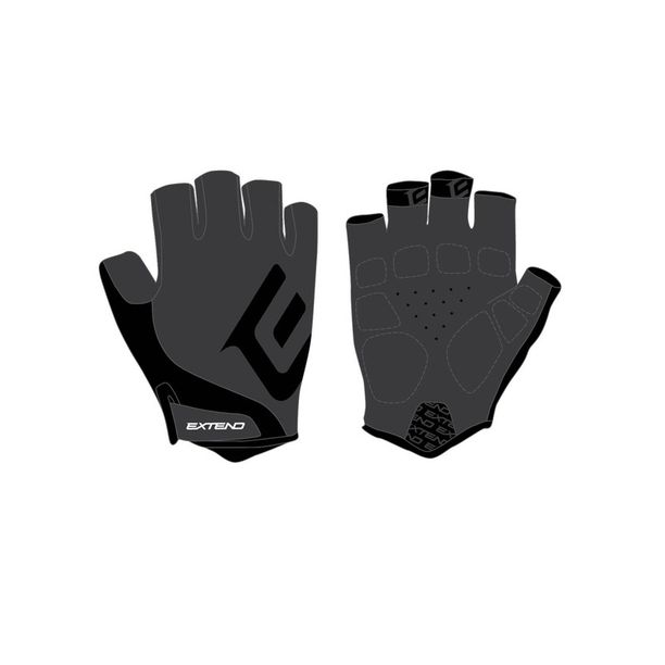 Manusi Bicicleta Extend GRISP, Negru/Negru