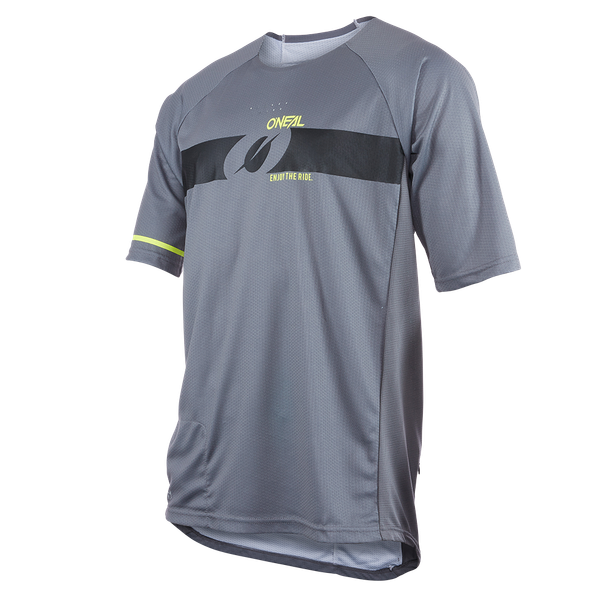 Tricou Ciclism O'Neal Pin IT Jersey Gri-Galben