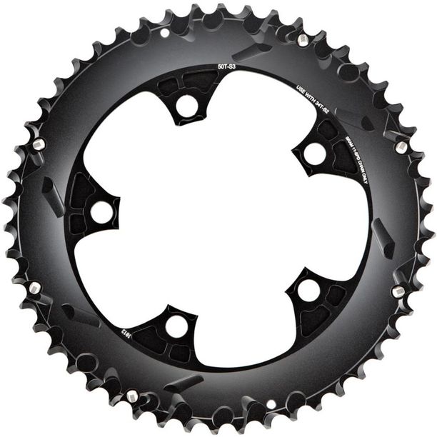Foaie Angrenaj Sram Road B2 X-Glide 52T Yaw 11 Viteze S2 110 Aluminiu 5mm Negru Blast 2-Pi