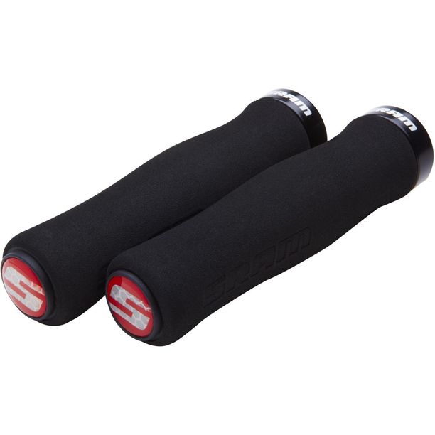 Mansoane Bicicleta Sram Locking Contour Foam 129mm Negre cu Clema Neagra Unica si Dop de Capat