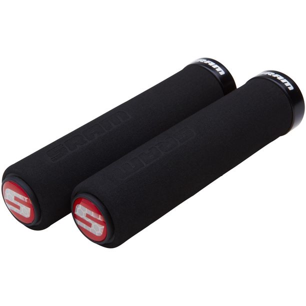 Mansoane Bicicleta Sram Locking Spuma, 129mm, clema simpla neagra, dopuri