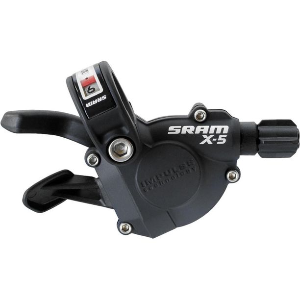 Maneta schimbator Sram X-5 Trigger 3 viteze fata negru