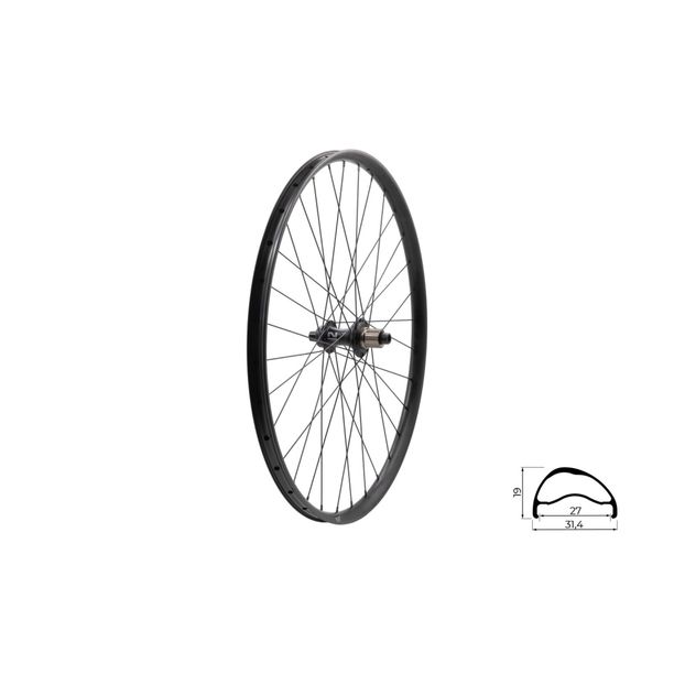 Roata Bicicleta Spate KLS Segador 27 SL DSC R 27.5 Negru
