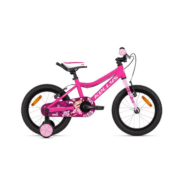 Bicicleta cu roti ajutatoare Kellys Emma 16 Neo Roz
