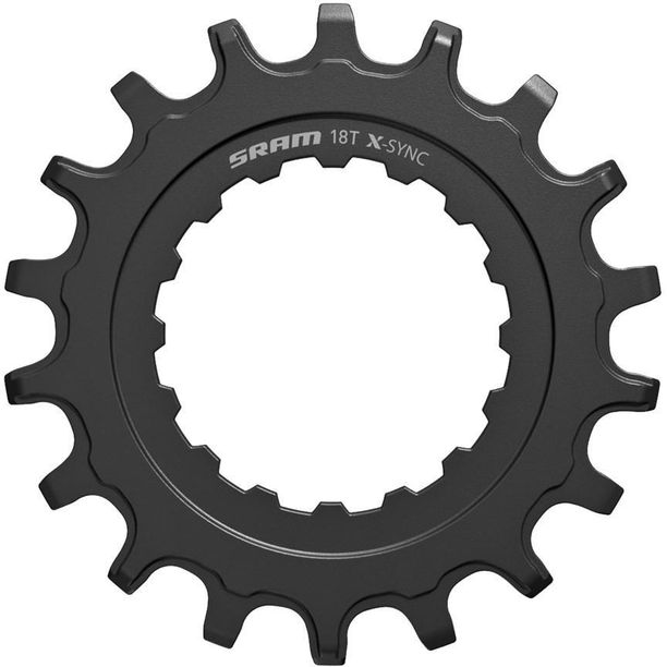 Pinion SRAM X-SYNC pentru motoare Bosch, 18T, negru
