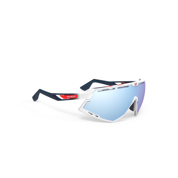 Ochelari Ciclism Rudy Defender Fade Alb-Rosu Bumpers - Multilaser Ice