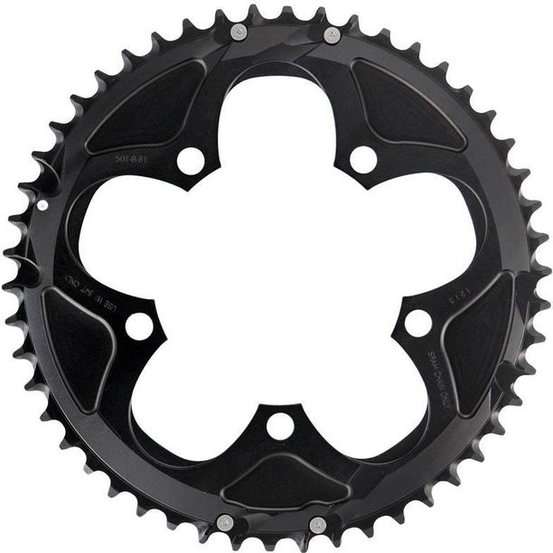 Foaie angrenaj Pedalier Sram Sosea 50T 110 B V2 aluminiuM 4MM negru (50-34)