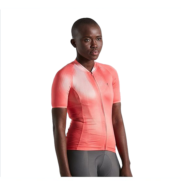 Tricou Ciclism Tehnic Specialized Women's SL Distortion SS, Vivid Coral