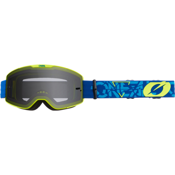 Ochelari Ciclism O'Neal B-20 Goggle Strain V.22, lentila gri, albastru-galben