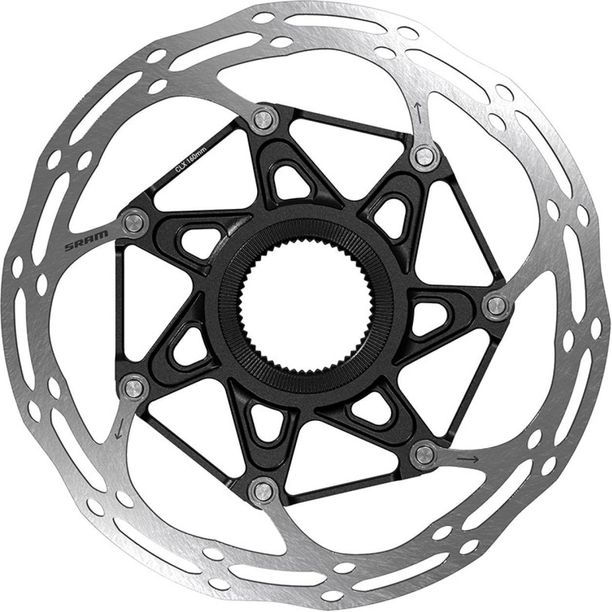 Disc Frana Sram CenterLock 140mm negru Rounded