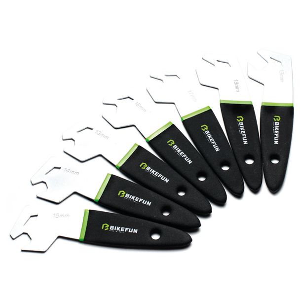 Cheie conuri Bikefun, 15 mm, maner ergonomic, negru-verde