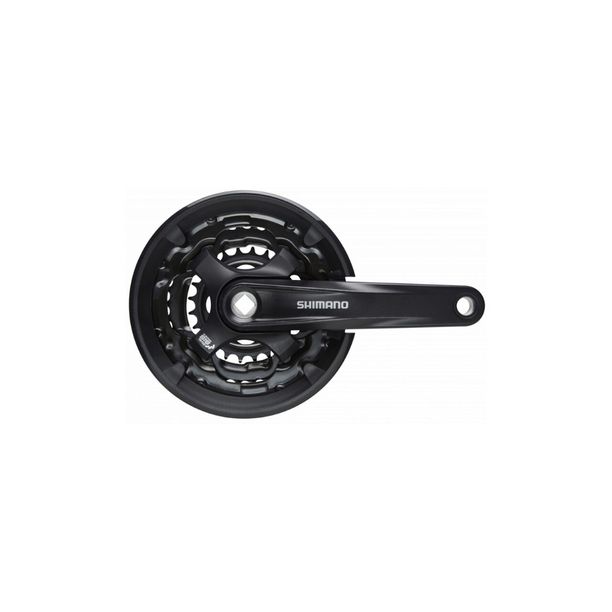 Angrenaj Pedalier Shimano Tourney FC-TY701, negru