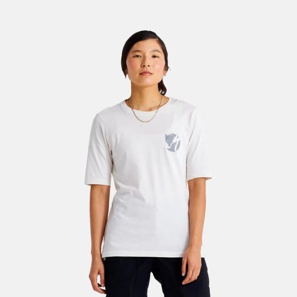 Tricou Specialized/FJALLRAVEN Women's Cotton Pocket SS Eggshell Alb