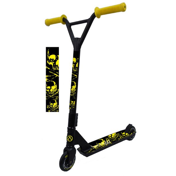 Trotineta Spartan Extrem Stunt, 100mm, negru-galben