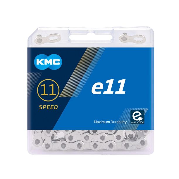 Lant Bicicleta KMC E11-T argintiu extra-dur pt eBike 11Vit, 1/2 X 11/128