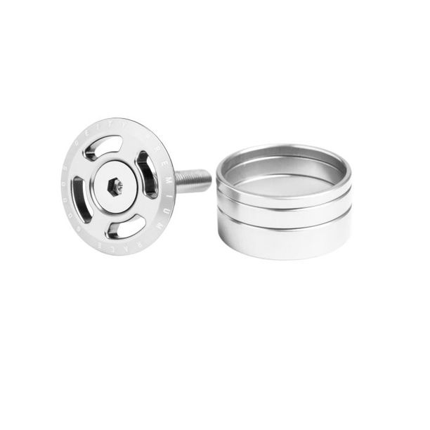 Floare Furca cu Capac DEITY Crosshair cu distantiere argintiu
