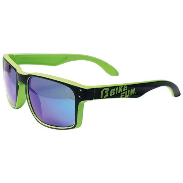 Ochelari Ciclism Bikefun Stage, verde-negru