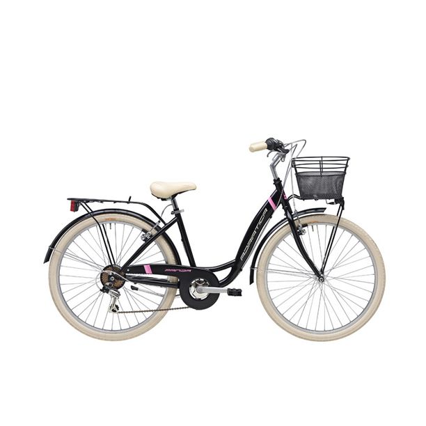 City Bike Adriatica Panda, 6S, 26, Negru
