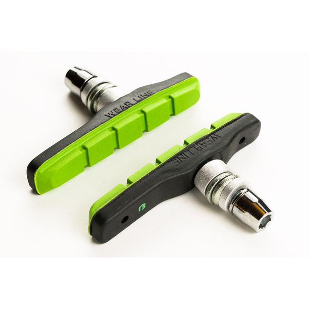 Saboti Frana Bikefun MTB, 72mm, cu filet, negru-verde