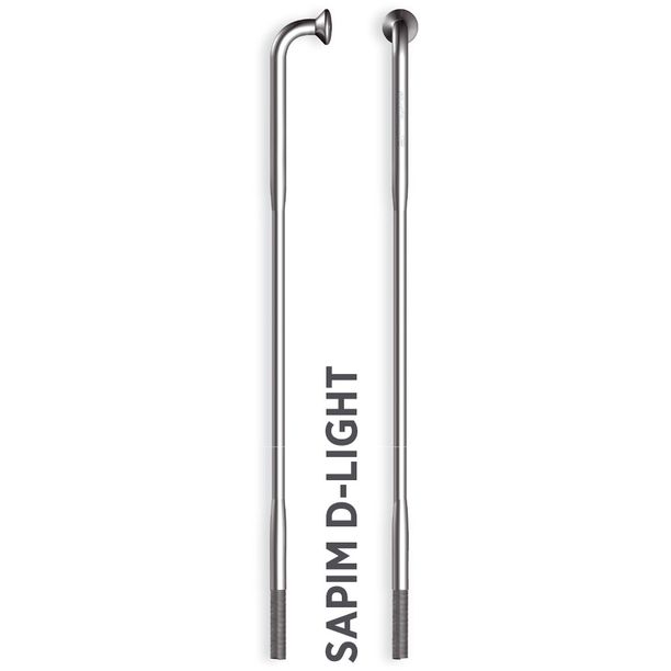 Spita Sapim Leader Inox 14G 242mm J-Bend + Polyax cupru 14G 12mm argintiu