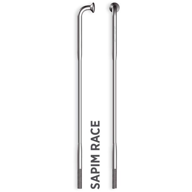 Spita Sapim Strong Inox 14G 290mm J-Bend + Polyax cupru 14G 12mm argintiu