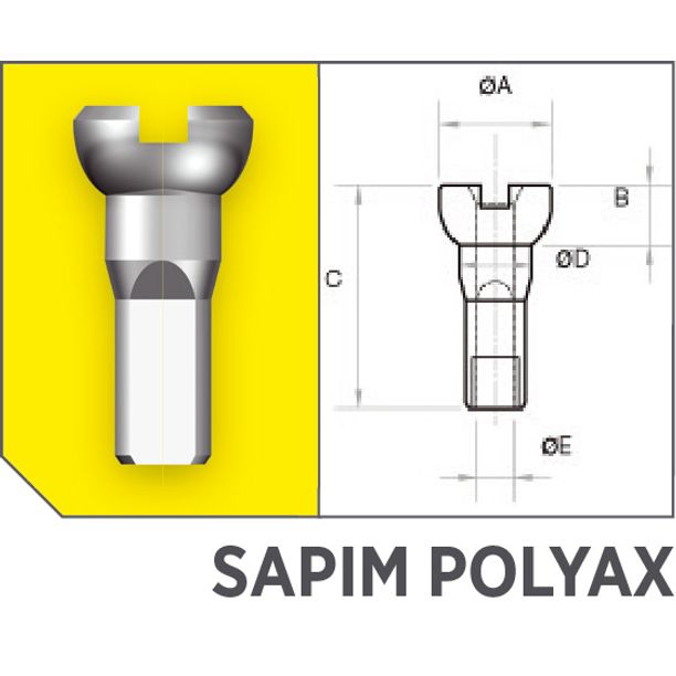 Niplu Sapim Race Inox 14G 282mm J-Bend negru + Polyax cupru 14G 12mm negru