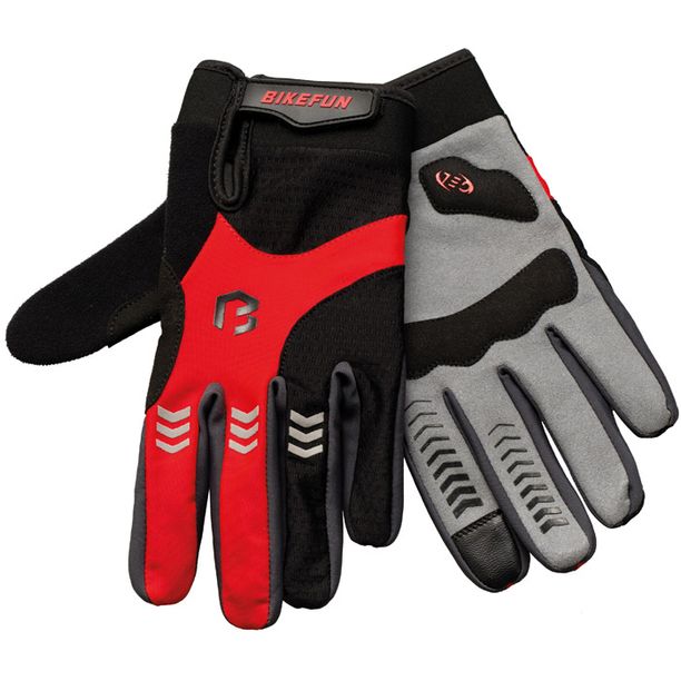 Manusi Bicicleta Lungi BikeFun Controll, Rosu