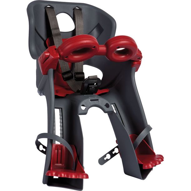 Scaun Bicicleta Copii fata Bellelli FRECCIA B-Fix, gri-rosu