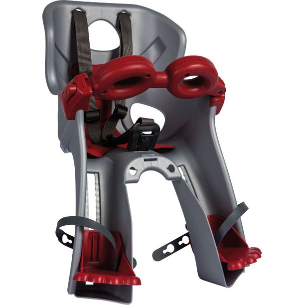 Scaun Bicicleta Copii fata Bellelli Freccia B-Fix, argintiu-rosu