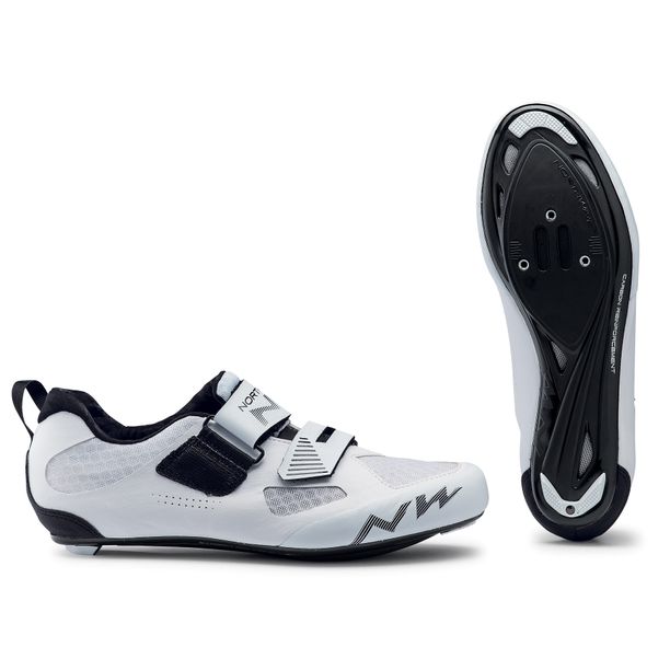 Pantofi Ciclism Northwave Triatlon Tribute 2, carbon, alb