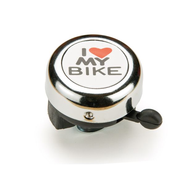 Sonerie Bicicleta I Love My Bike, argintiu