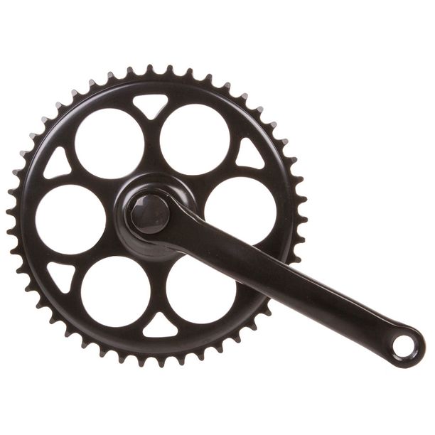 Angrenaj Pedalier 46T Metal Negru (Patrat)