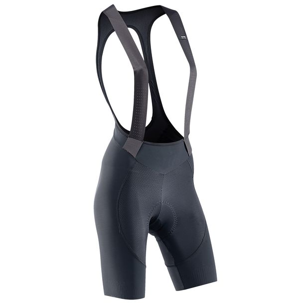 Pantaloni Ciclism Northwave Fast WMN, scurti, bretele, negru
