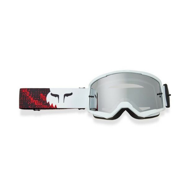 Ochelari Full-Face MTB Fox Main Kairos Spark Alb-Rosu