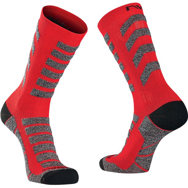 Sosete Ciclism Northwave Northwave Husky Ceramic, negru-rosu