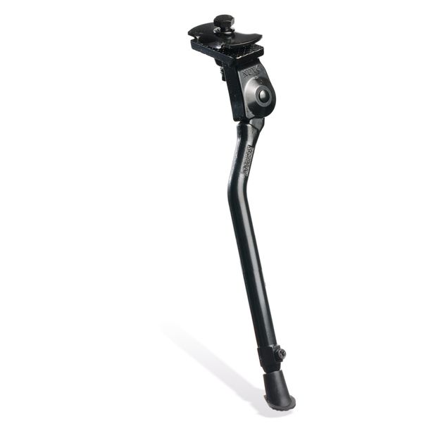 Cric Bicicleta Bikefun montare mijloc, alu, reglabil, Negru