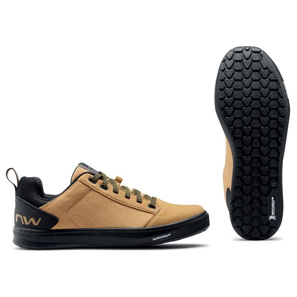 Pantofi Ciclism Northwave Flat Tailwhip, negru-crem