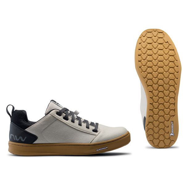 Pantofi Ciclism Northwave Flat Tailwhip, alb-crem