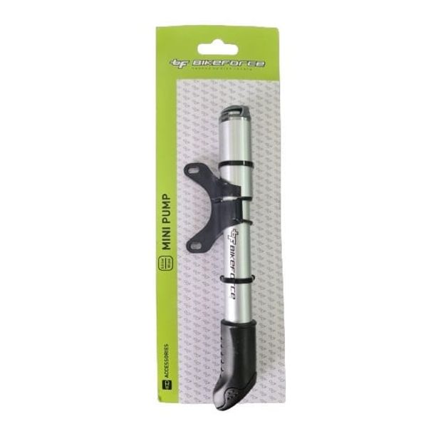 Pompa mini Bikeforce cu furtun aluminiu 80 PSI SV/FV/DV BM-09