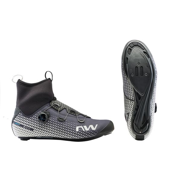 Pantofi Ciclism Northwave Road Celsius R ARCTIC GTX, negru-gri-alb