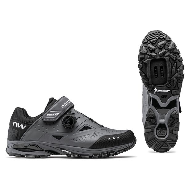 Pantofi Ciclism Northwave All Ter. Spider Plus 3, gri-negru